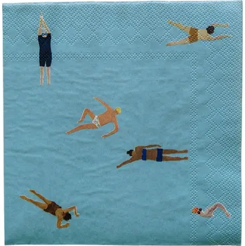 Papírový ubrousek Fine Little Day Papírové ubrousky Swimmers 25 ks