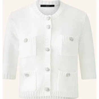 Dámský svetr Oui Dámský Pletený Kardigan S 3/4 Rukávem, bílá, 46