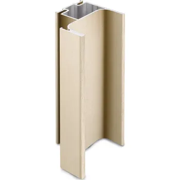 Nábytkové kování EMUCA Vertikální GOLA profil krajní 2,55 m zlatá anoda