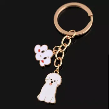 QINOOO Klíčenka Pejsek a mráček