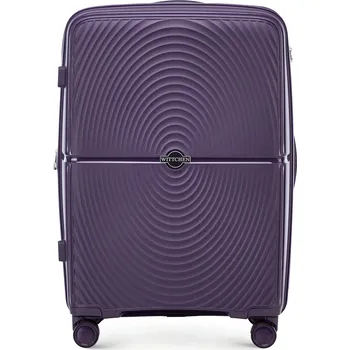 Střední fialový kufr s kruhy | WITTCHEN | 56-3T-302-V