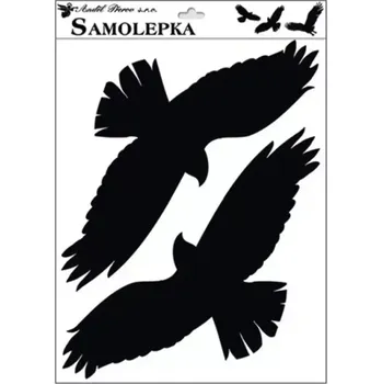 Samolepící dekorace Anděl Samolepky siluety dva ptáci typ 1