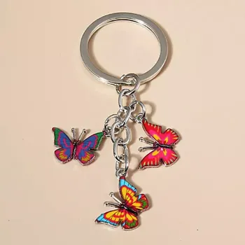 Fashion Jewelry Přívěsek na klíče Motýli barevní