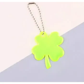 Reflexní přívěsek Čtyřlístek žlutý&nbsp;