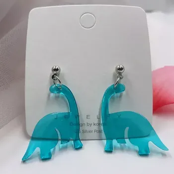 Náušnice Fancy Co. Náušnice Dinosaurus tyrkysová EA989