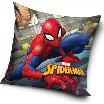 Povlak na dekorativní polštářek Carbotex Povlak na polštářek Spiderman Nad městem 40 x 40 cm