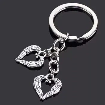 Fashion Jewelry Přívěsek na klíče Srdce andělská křídla