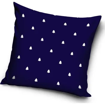 Polštář Povlak na polštářek Vánoční Pohoda Modrý