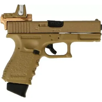 Doplněk k figurce Zbraň pro 1/6 figurky 9mm Glock 19 Pistol with Mini RMR Red Dot Sight (Beige)