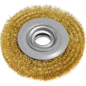 Drátěný kartáč Graphite Drátěný kartáč 100 x 20 mm, krimpovaný drát, mosazný