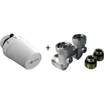 Hlavice pro radiátor SET VK SHPT91 H-kus 3/4"x1/2", rohový, HPT 100 hlavice, termostatická