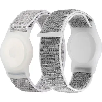 Pouzdro na mobilní telefon Řemínek / náramek MOBILE ORIGIN pro Apple AirTag - šedý