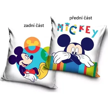 Dekorativní polštářek Carbotex Dětský polštářek Mickey Mouse 40 x 40 cm