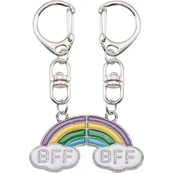 BFF Přívěsek na klíče Best Friends Duha 2 ks