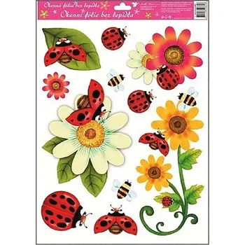 Okenní dekorace Anděl Okenní fólie berušky 38 x 30 cm typ 2