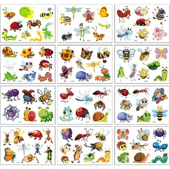 Tetování Roccoo Tattoo Dětské tetování barevné hmyz 11,5 x 8 cm 12 motivů