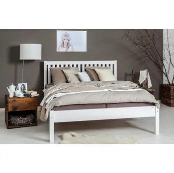 Nábytek Gazel Dvoulůžko SALGA 180x200cm masiv -bílá