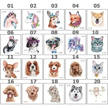 Odstranitelné tetování Roccoo Tattoo Dětské tetování barevné zvířátka - výběr z 20 motivů