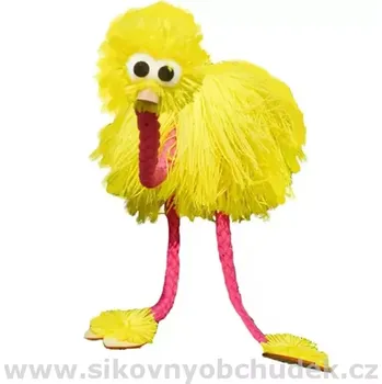 Puppetie Loutka pštros žlutý OP594