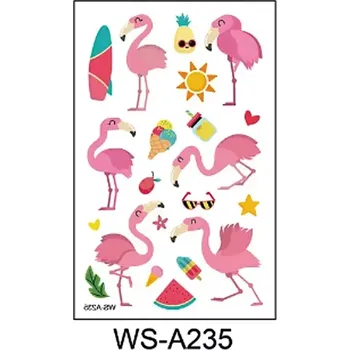 Tetování Tattoo World Dočasné tetování Plameňáci Léto 8x12cm