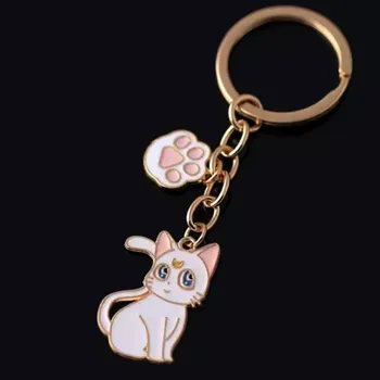 QINOOO Klíčenka Kočička a tlapka
