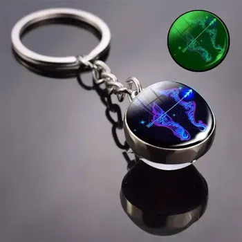 QINOOO Klíčenka Znamení zvěrokruhu Střelec