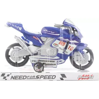 autíčko Lamps Motorka na setrvačník modrá