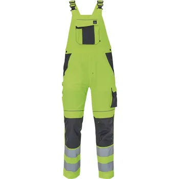 Pracovní obuv Cerva Max Vivo Hv Pánské HI-VIS pracovní kalhoty s laclem 03530041 žlutá 66