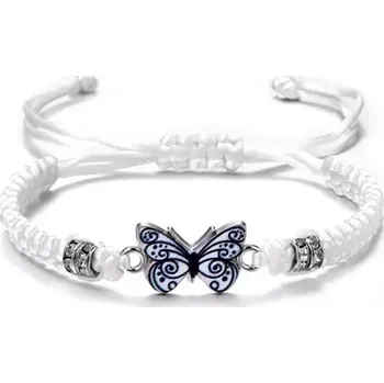 Náramek Náramek Náramek Miss Butterfly bílý