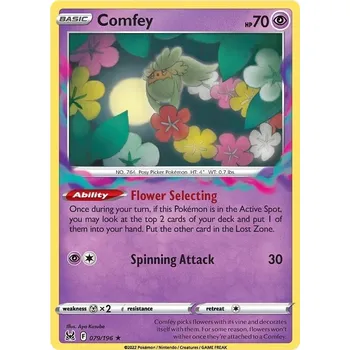 Karetní hra Comfey 079/196 - Lost Origin Typ karty: Reverse Holo