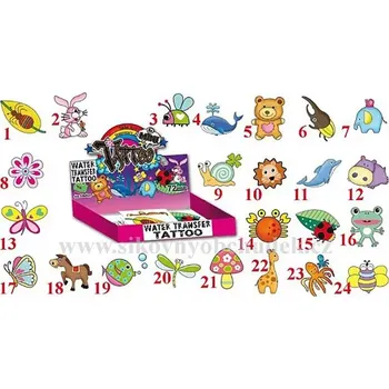 Odstranitelné tetování Dětské tetování tetovací obtisky zvířátka