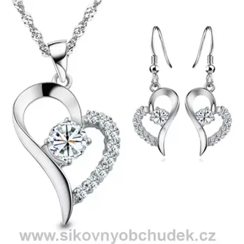Souprava šperků Souprava šperků Cubic Zirconia Heart