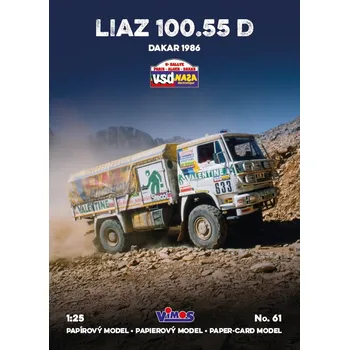 Plastikový model Liaz 100.55 D č 633 - Dakar 1986 - 1:25