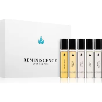 Unisex parfém Reminiscence Le Patchouli Discovery Set Reminiscence Le Patchouli toaletní voda intense 11 ml + Reminiscence Rose Tentation parfémovaná voda 11 ml + Reminiscence Dolce Riviera parfémovaná voda 11 ml + Reminiscence Bois Etoile parfémovaná voda 11 ml + Remi