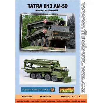 Vystřihovánky Tatra 813 AM-50 mostní automobil