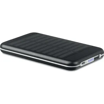 Powerbanka Solární power banka 4000 mAh Solarflat, černá