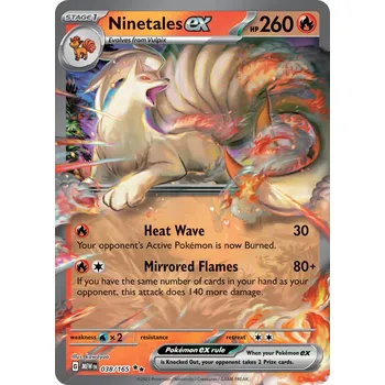 Sběratelská karetní hra Ninetales ex MEW 038/165