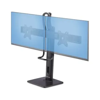 Držák monitoru StarTech.com Crossbar Dual Monitor Desk Stand, Double 27inch Screens/VESA - Stojan - pro 2 monitory - plast, hliník, ocel - černá - velikost obrazovky: 17"-27" - stolní stojan