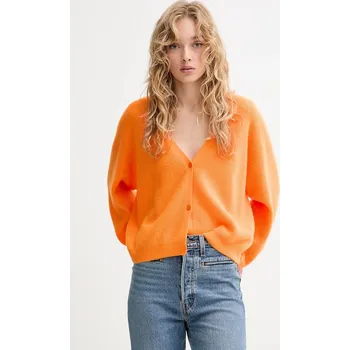 Dámské oblečení Kardigan s vlnou American Vintage RAX19C oranžová 22X, vel. M/L