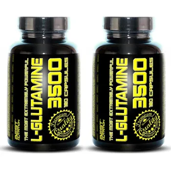 Aminokyselina 1+1 Zadarmo: L-Glutamine od Best Nutrition Balení: 250 kaps. + 250 kaps.