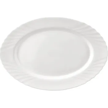 Talíř Orion Luna Servírovací talíř vlnky 35 x 24 cm bílý