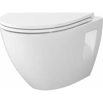 CERSANIT 3D WC mísa Cersanit Moduo Plus závěsná bílá oválná sedátko slim duroplast soft close easy off set C458, S701-970 S701-970