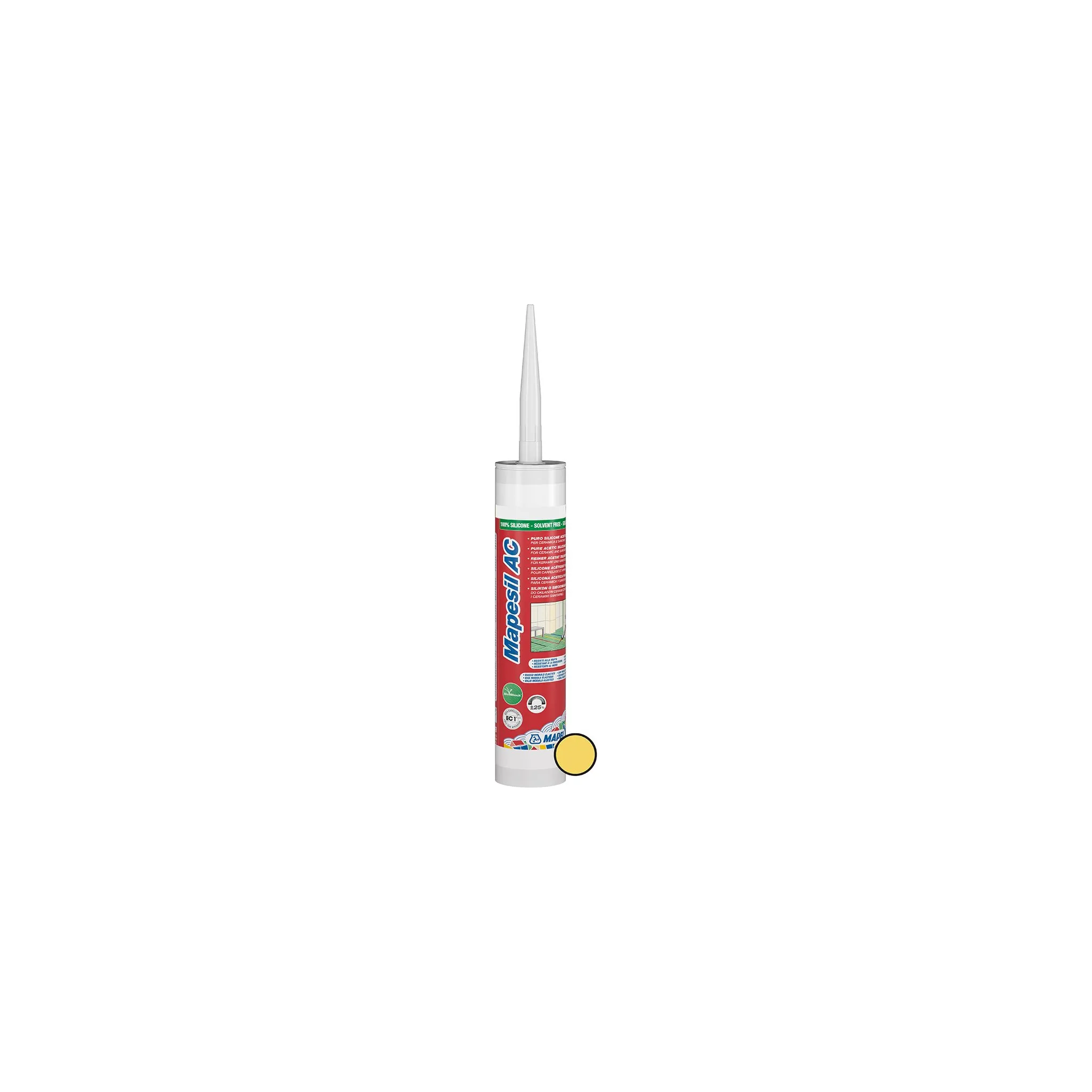 Fotografie 1 - Stavební silikon Mapei Mapesil AC 310 ml 150 žlutý