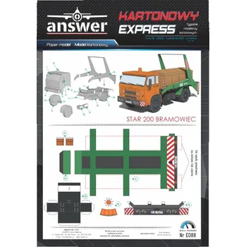 Papírový model STAR 200 - nosič kontejnerů - Answer - Kartonowy express