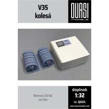 Plastikový model Praga V3S (QUASI) - plastová kola