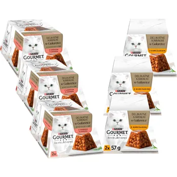 GOURMET Revelations Jemné kousky v želé Mix chutí 6x(2x57g)