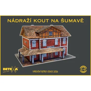 Dřevěná hračka Nádraží Kout na Šumavě - výroční edice 2024