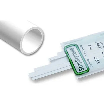 Plastový profil kulatý dutý, průměr 4,8mm, délka 350mm