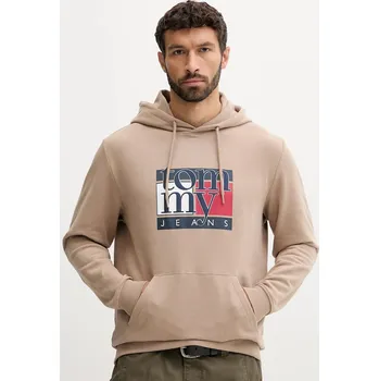 Dámská mikina Bavlněná mikina Tommy Jeans DM0DM22092 béžová 01A, vel. S
