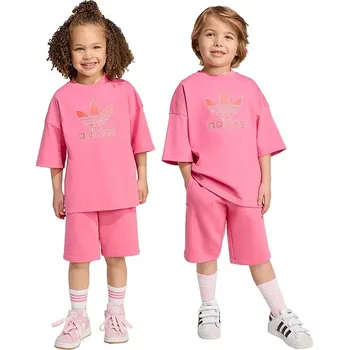 Dětská bavlněná souprava adidas Originals KA0222 růžová 42X, vel. 110